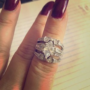 18k white gold filled